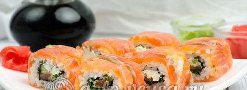 домашние роллы филадельфия. Шаг 12