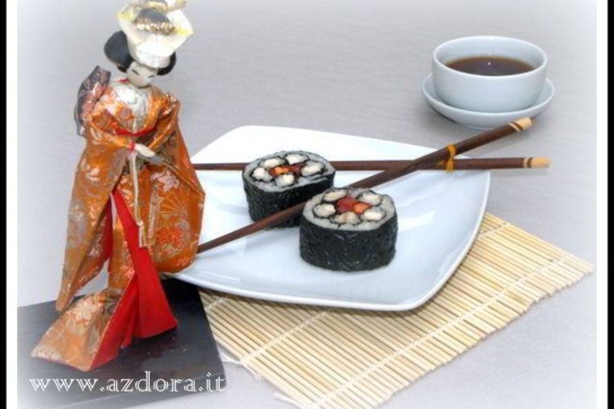 Рецепт фальшивые суши-роллы с курицей