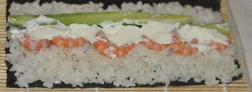 горячие роллы с креветками. Шаг 4