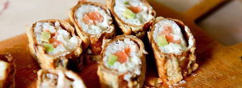 горячий ролл — росу драгон маки с цитрусовым соусом спайс. Шаг 9