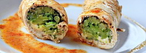 куриные роллы фаршированные брокколи и сыром. Шаг 10