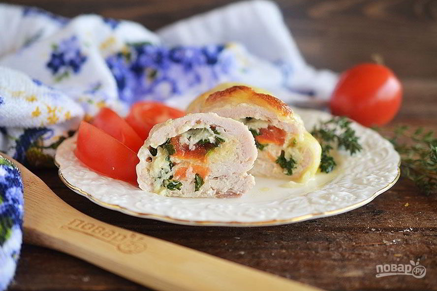 Рецепт куриные роллы капрезе