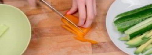 простые роллы. Шаг 2