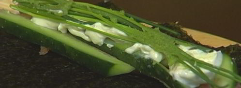 ролл с копченым лососем. Шаг 6