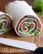 Роллы из лаваша с семгой