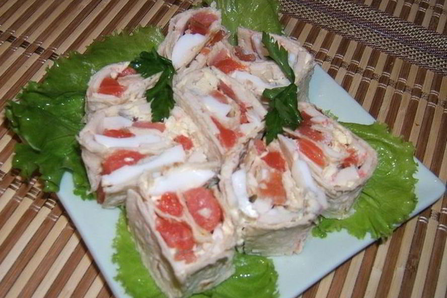 Рецепт роллы из лаваша