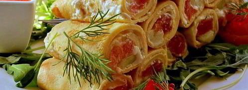 роллы из омлета. Шаг 9