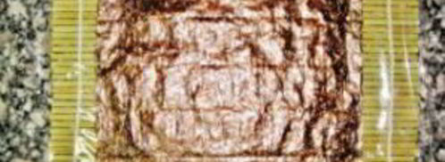 роллы с крабовыми палочками. Шаг 2