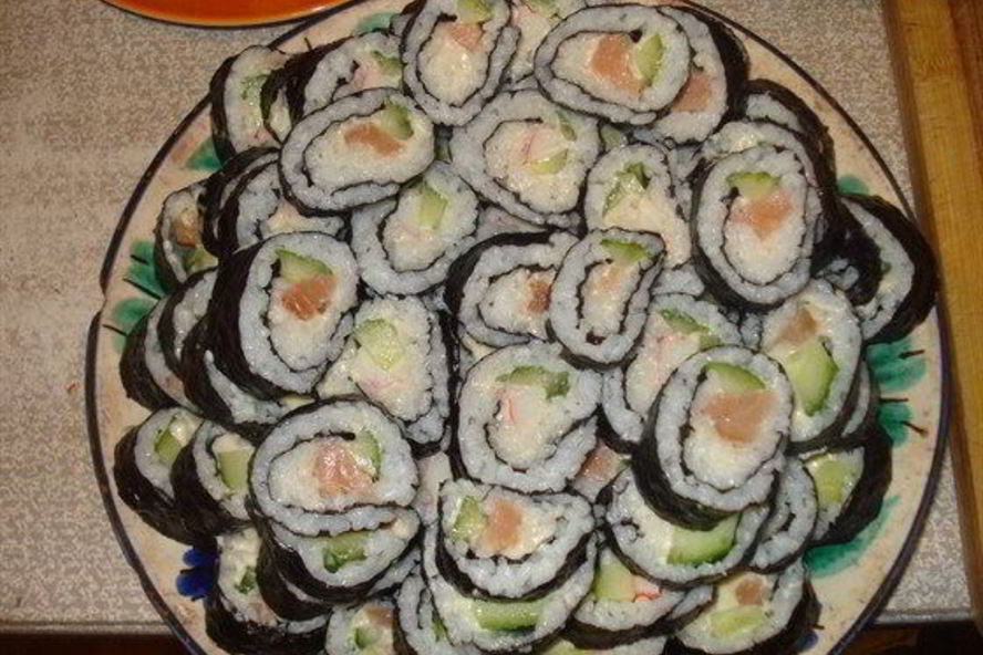 Рецепт роллы с красной рыбой