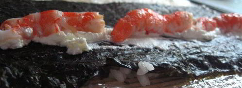 роллы с креветками. Шаг 5