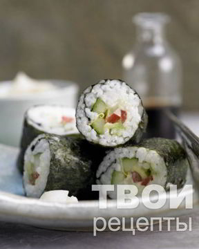 Роллы с огурцом