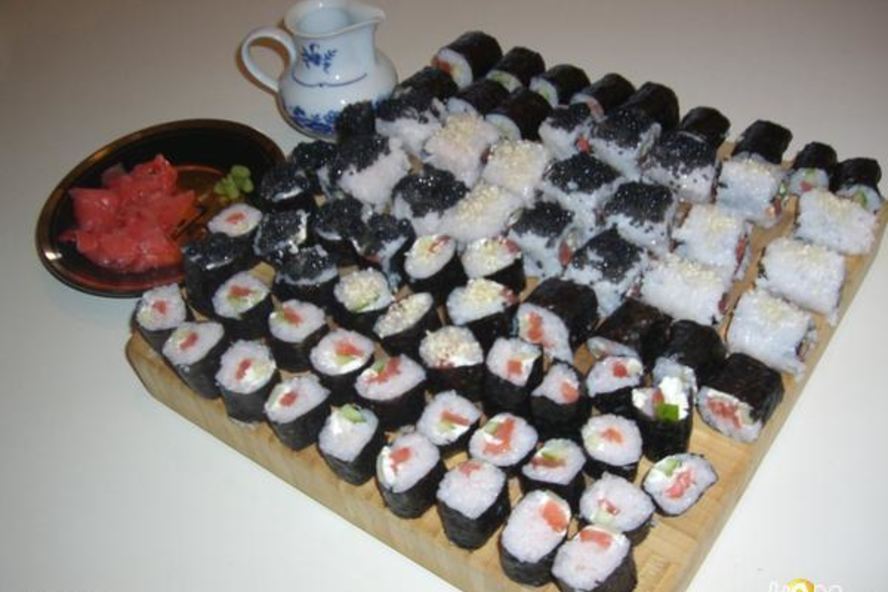 Рецепт роллы с семгой