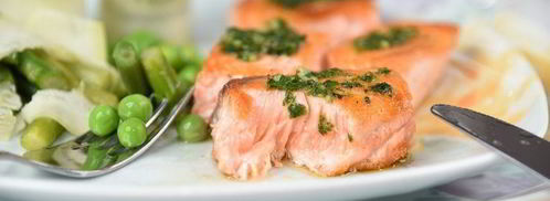 семга с соусом эскарго и овощными роллами. Шаг 13