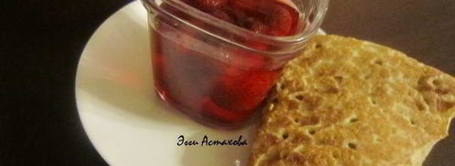 сладкие блинные роллы три вкуса с соусами. Шаг 15