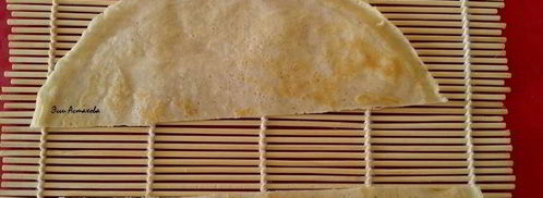 сладкие блинные роллы три вкуса с соусами. Шаг 7