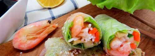 спринг-роллы с креветками. Шаг 16