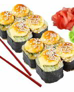 Запеченные роллы с семгой