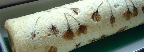 бисквитный рулет с яблочным парфе. Шаг 26