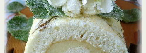 бисквитный рулет с яблочным парфе. Шаг 28