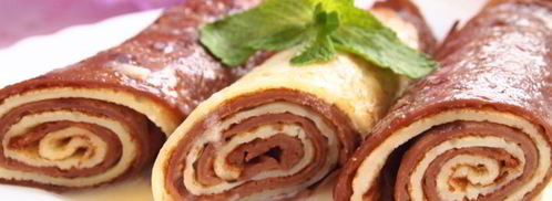 блинные рулетики с ванильным соусом. Шаг 13