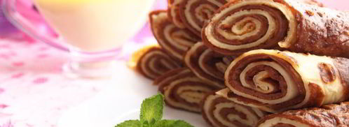 блинные рулетики с ванильным соусом. Шаг 14