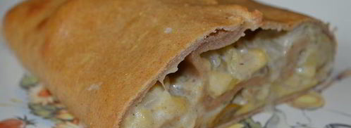 грибной рулет из картофельного теста. Шаг 14