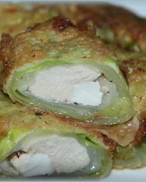 Капустные рулетики с куриным филе и брынзой