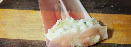 картофельные рулетики в хамоне. Шаг 4