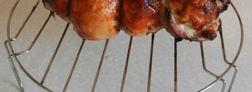 куриный рулет с белыми грибами и овощами. Шаг 4