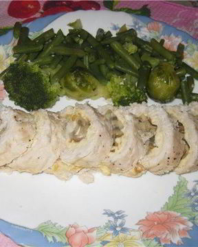 Куриный рулет в фольге