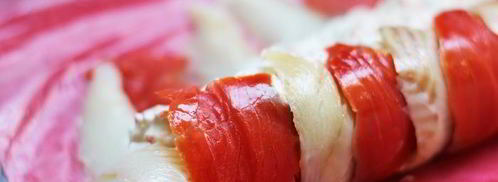 праздничный закусочный рулет из лосося. Шаг 4