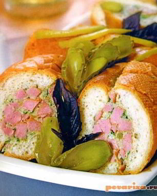 Рулет из багета