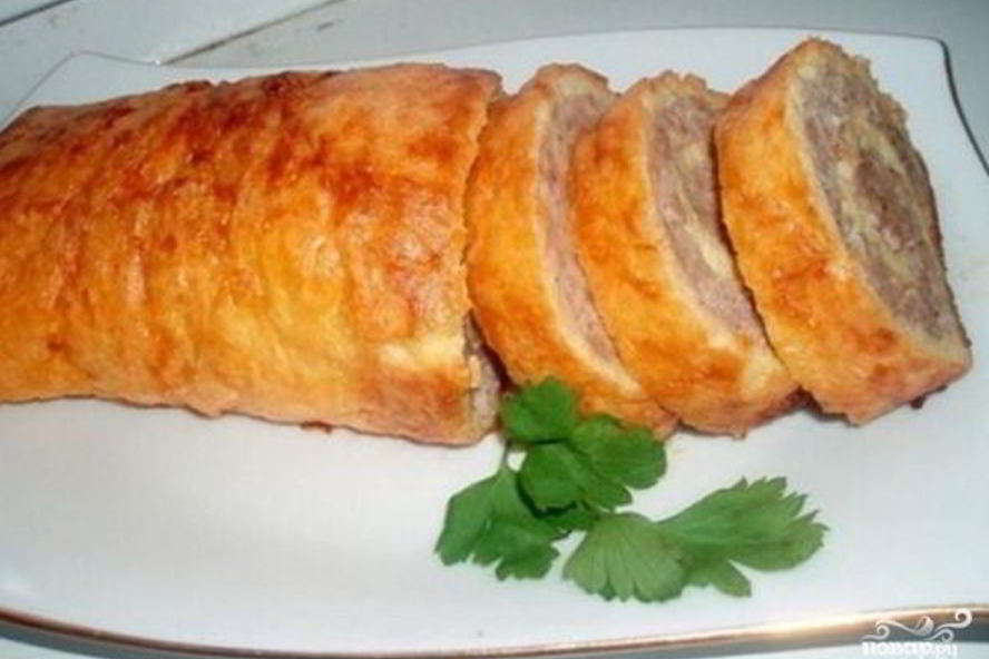 Рецепт рулет из фарша