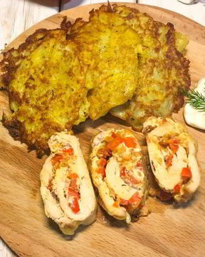 Рулет из куриных грудок