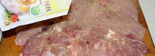 рулет из курицы со шпинатом. Шаг 2