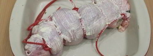 рулет из курицы со шпинатом. Шаг 7