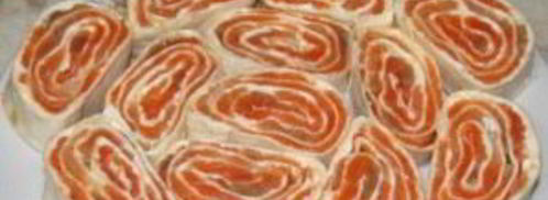 рулет из лаваша с форелью. Шаг 3