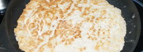 рулет из лаваша с курицей. Шаг 3