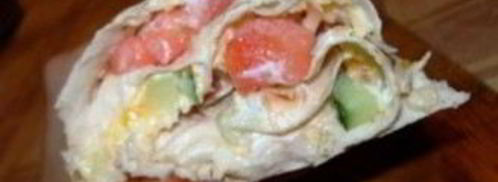 рулет из лаваша с овощами. Шаг 4