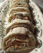 Рулет из лаваша с семгой