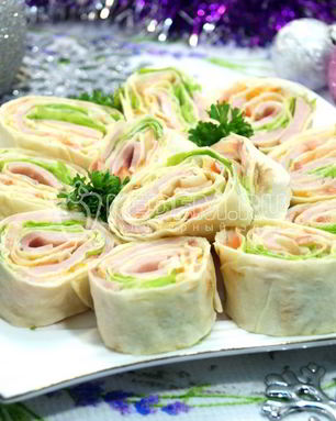 Рулет из лаваша Закусочный