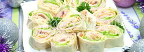 рулет из лаваша закусочный. Шаг 8