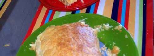 рулет из слоеного теста с капустой и фетой. Шаг 52