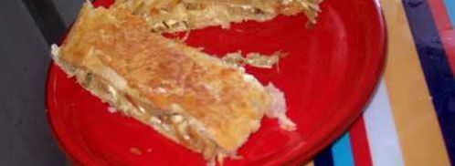 рулет из слоеного теста с капустой и фетой. Шаг 53