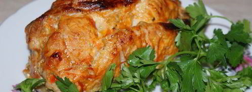 рулет из свинины с морковью и грибами. Шаг 10