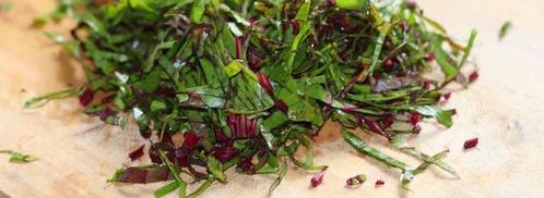 рулет из свинины со свекольной ботвой и сыром. Шаг 3