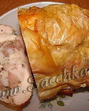 Рулет куриный со свининой