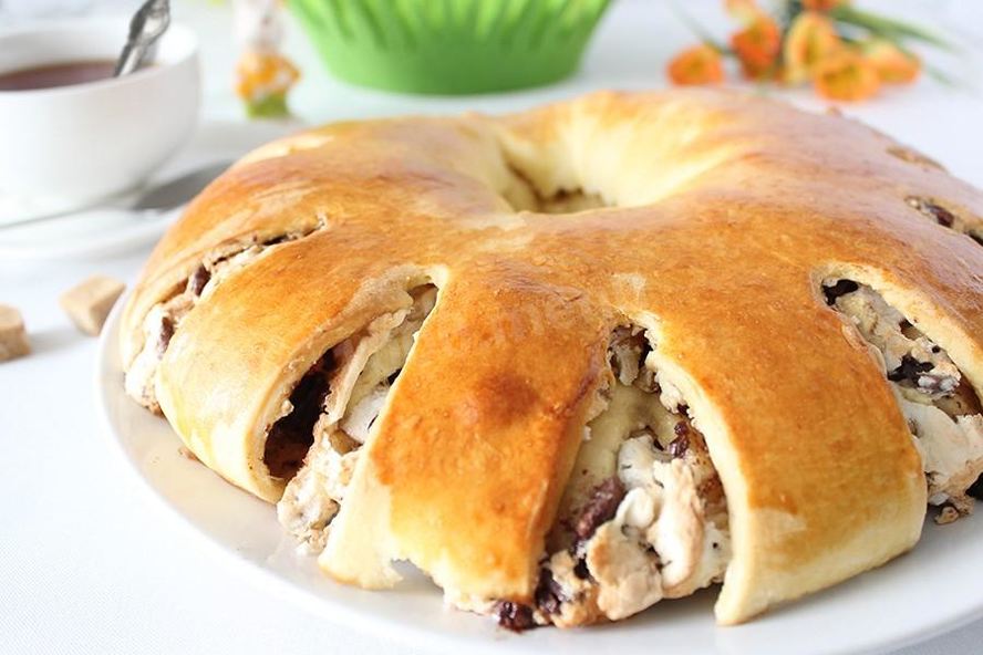 Рецепт рулет с орехами из дрожжевого теста