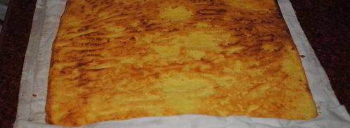 рулет с персиками и ананасом. Шаг 5