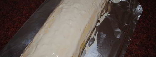 рулет с персиками и ананасом. Шаг 8